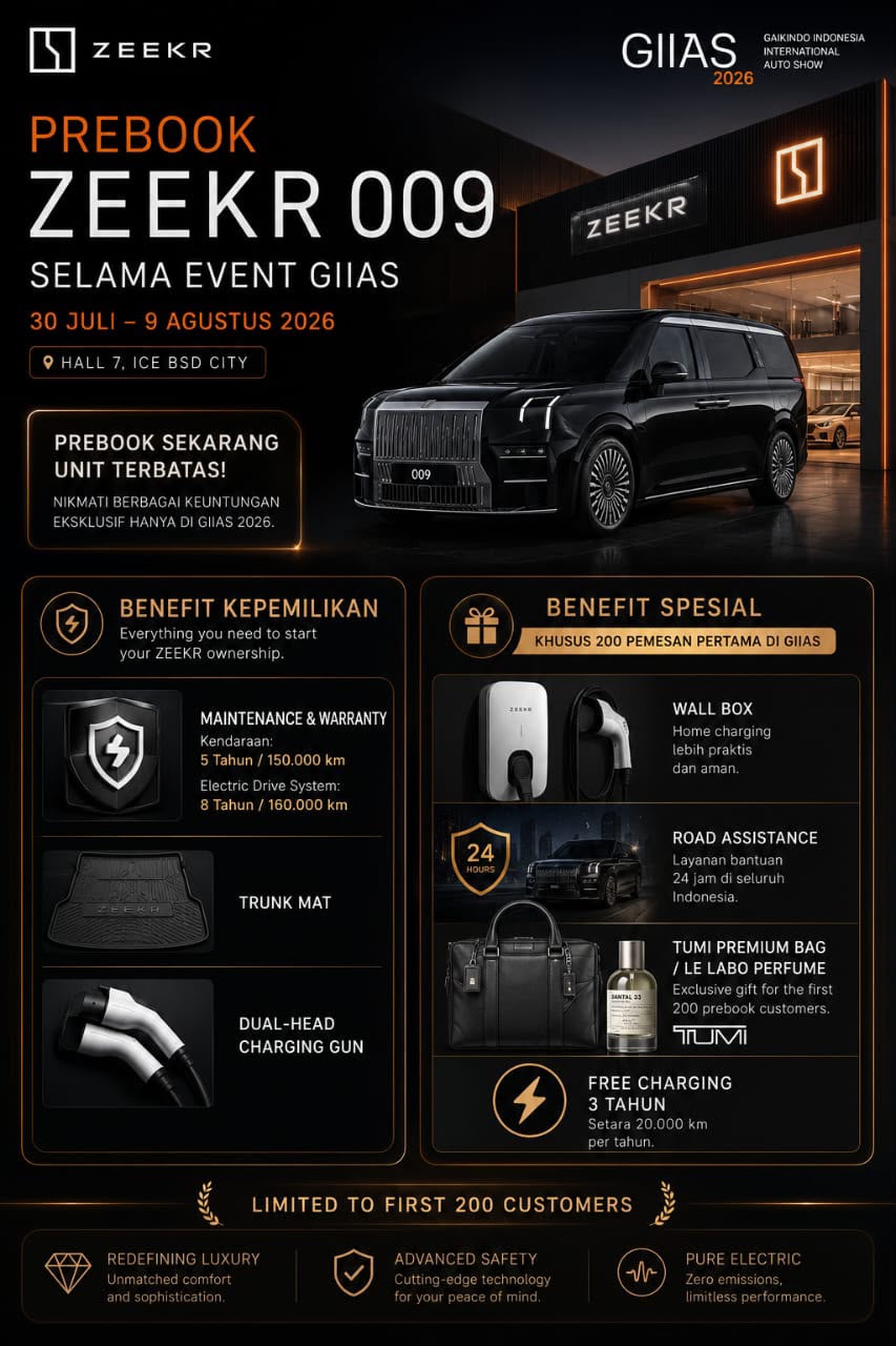 Promo Prebook ZEEKR 009 selama GIIAS 2026