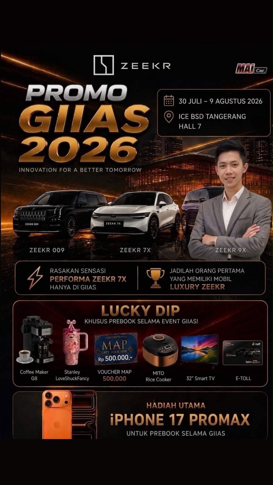 Promo GIIAS 2026 - Lucky Dip & Hadiah iPhone 17 Pro Max